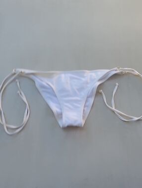 Nicolita White Tie-Side Bikini Bottom